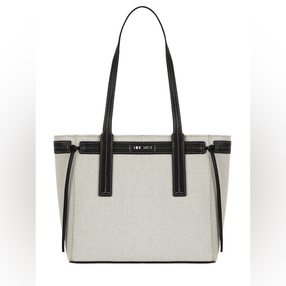 Nine West Hendrick Beige and Black Tote Bag